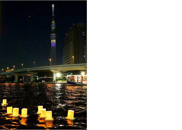 「浅草夏夜祭典　流放燈籠」