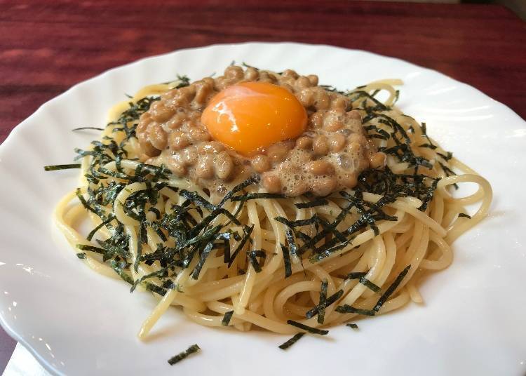 일본과 서양의 맛을 동시에 느낄 수 있는 궁극의 ‘낫토 스파게티’