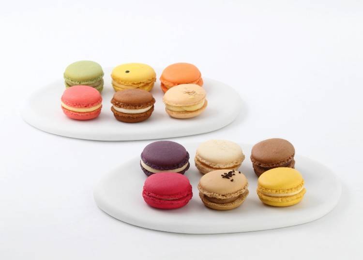 Assortment of macarons: 3 for 1,250 yen, 6 for 2,100 yen (tax excluded)