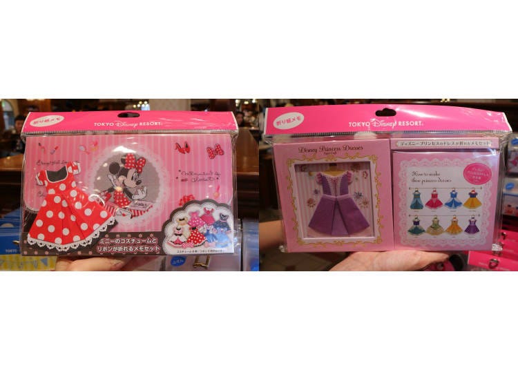 個性が光る！「折り紙メモセット」800円（左）、1080円（右）