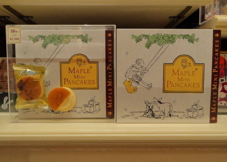 Maple Mini Pancakes: Tiny Pooh Bear on Delicious Bites! (1,300 Yen)