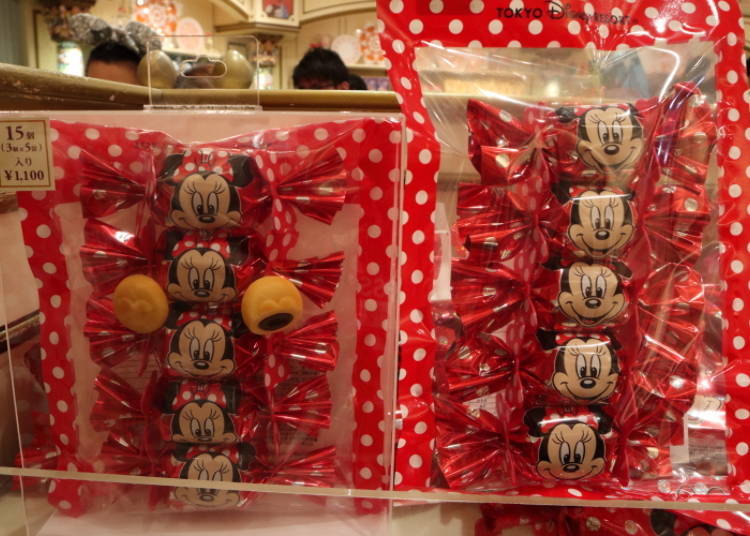 米妮巧克力餅乾（3塊裝／五入）　1100日圓