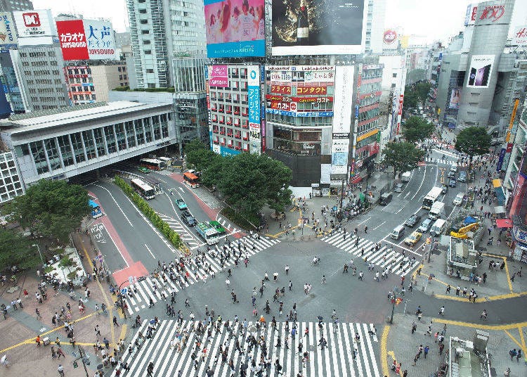 從高空俯瞰澀谷站前十字路口－CROSSING VIEW