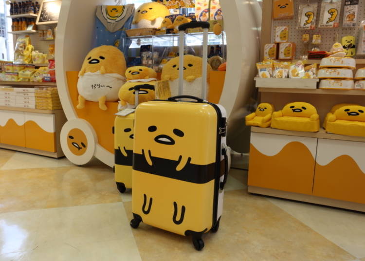 Gudetama Suitcase L: Super Unique, Cute Travel Item! Gudetama Turns Into Sushi! (17,800 Yen)