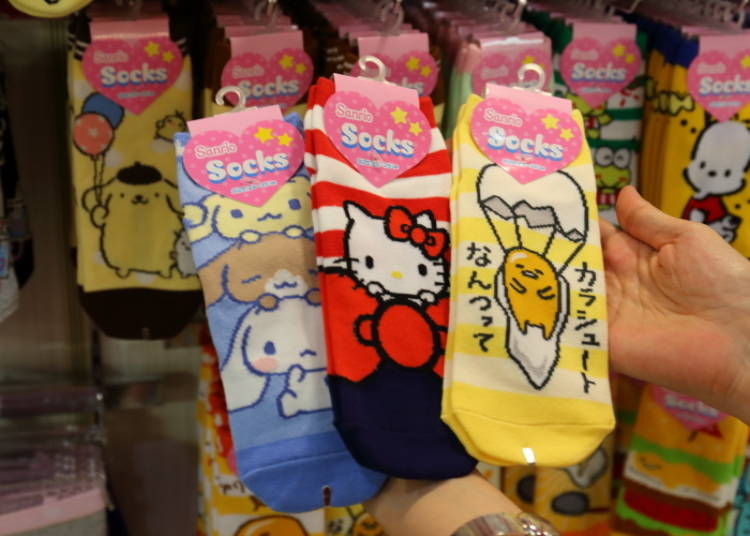 Socks for Adults: Adorn Your Feet with Your Favorite Character! (380 Yen Each)