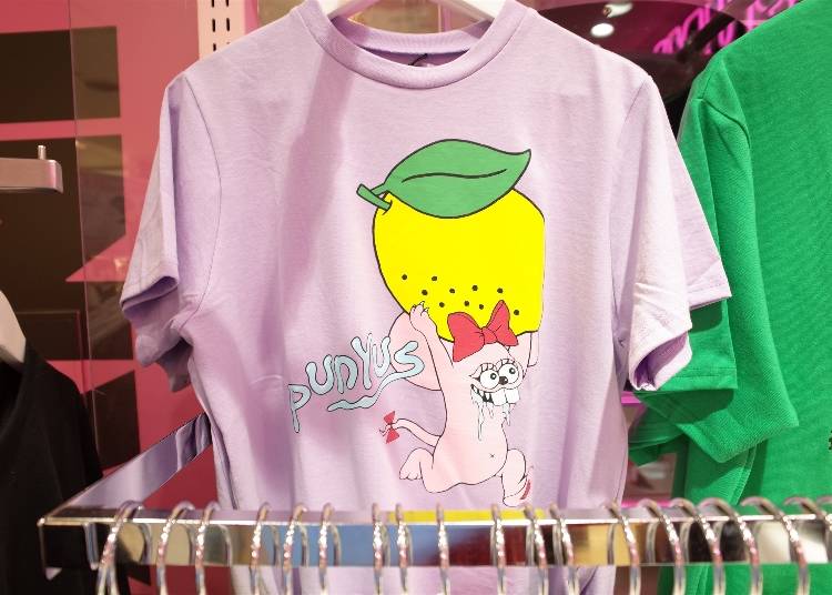 New T-shirts having the popular “Itadaki Mouse” character