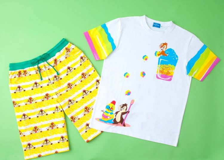 T-SHIRT 依照不同尺碼 價格：1900～2900 日圓（含稅) 短褲 價格：2300日圓（含稅）