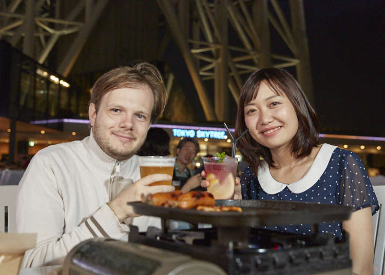 【絶景×ビール】フランス人・中国人が東京スカイツリー(R)の足元でビアガーデン体験！本音で魅力を語ってもらった
