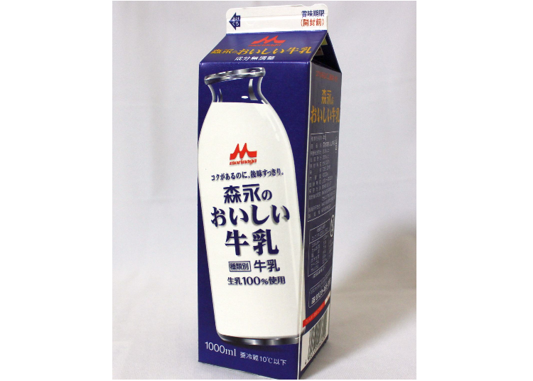 防止因光照而品质劣化的森永牛奶外包装