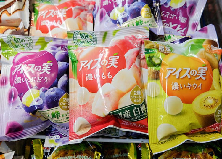 glico アイスの実 12入 巨峰葡萄/白桃/奇異果(期間限定) 參考售價 各98日圓(未含稅)