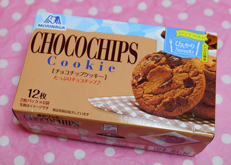 Morinaga's confectionery chocolate chip cookies, 12 pcs, 215 yen (tax included)