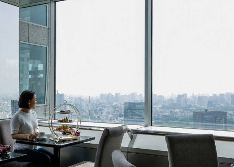 ▲Skyline from the “Good View Tokyo” restaurant in the North Wing.
