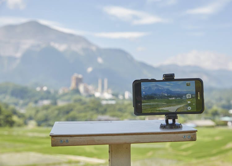 The pavilion features a stand for your camera or smartphone to make the most out of the stunning scenery.