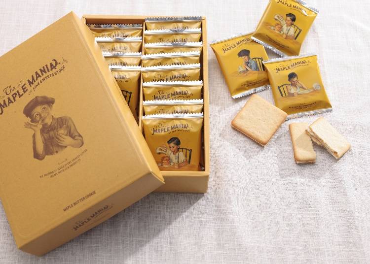 #1 Maple Butter Cookie, 9 in a Box (The Maple Mania/Gransta) for 920 Yen (Tax Included)