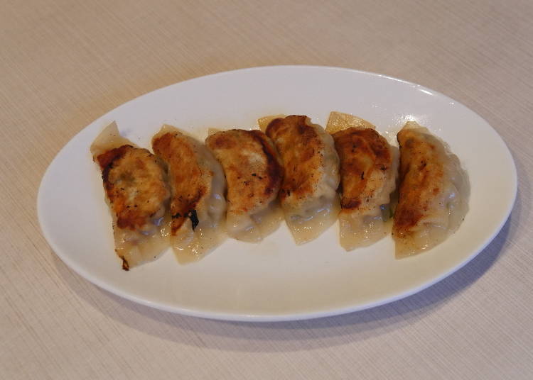 Pork-perilla-cheese gyoza