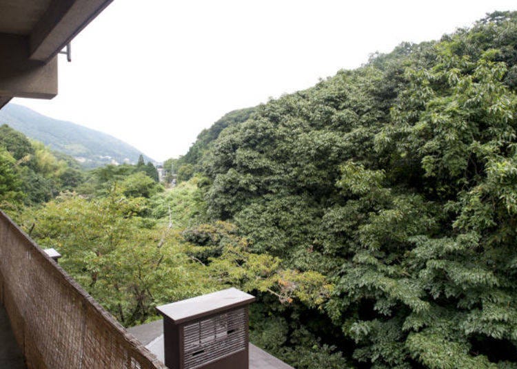 Izusan can be seen from the window.