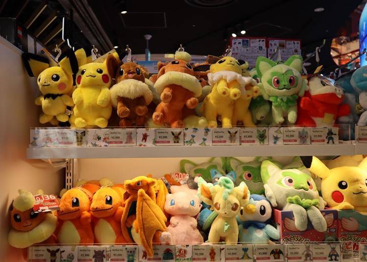 2. Pokemon Plushies (2,200 yen & up)