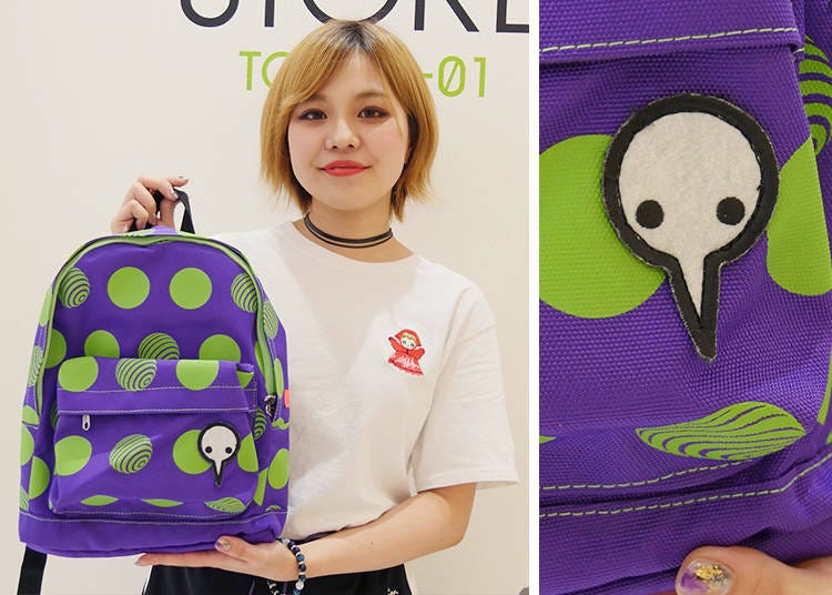 EVANGELION x Geewhiz Angel Polka Dot Backpack; S size for 5,700 yen + tax, M size for 6,300 yen + tax, L size for 6,900 yen + tax