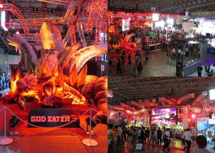 God Eater 3 at Bandai-Namco's booth