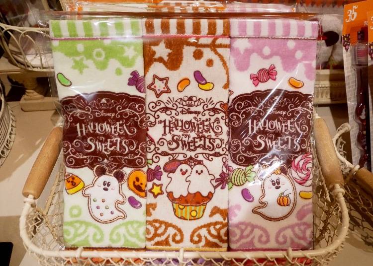 米奇米妮幽靈甜點系列毛巾 一組三入 價格：1500日圓