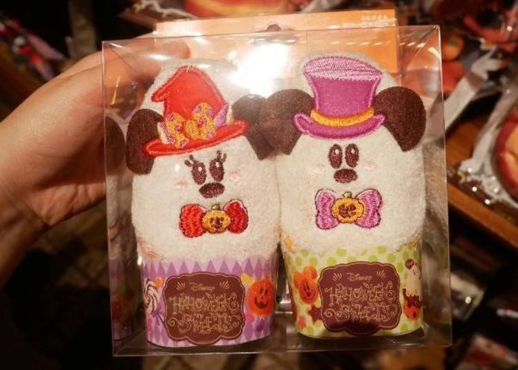 米奇米妮幽靈甜點系列迷你毛巾 一組兩入 價格：1500日圓