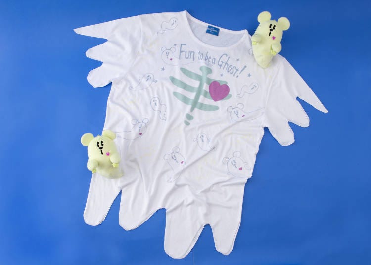 造型夜光T-Shirt 價格:(女生款 F size)3100日圓/(男生款 F size)3300日圓 (夜間會有螢光效果唷!)