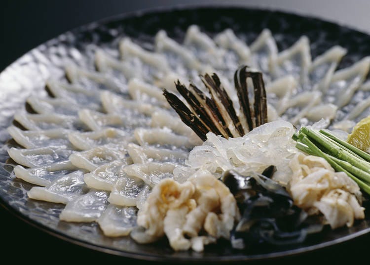 Fugu: The infamous pufferfish delicacy, skillfully prepared to ensure safety and flavor.