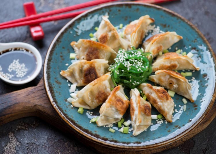 Gyoza: Crispy on the outside, juicy on the inside – the quintessential Japanese dumplings.