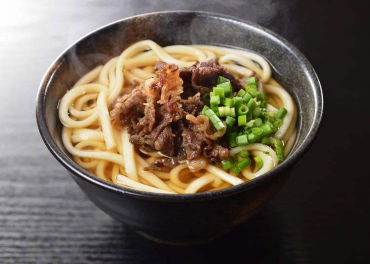Udon: Thick wheat noodles, versatile in both hot broths or chilled with dipping sauces.
