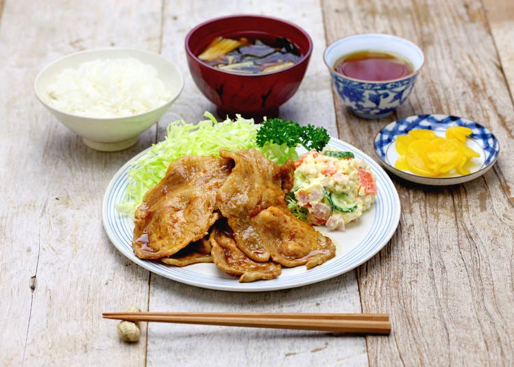 1. 부타노 쇼가야키(생강맛 돼지고기)