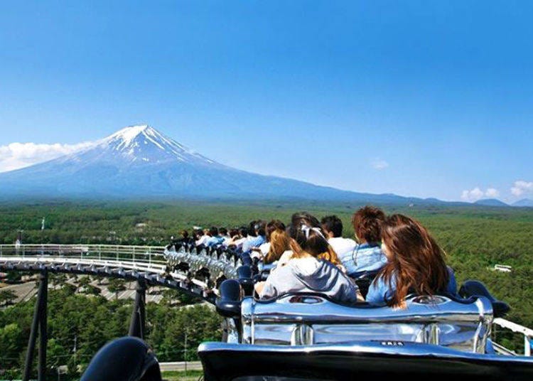 One of Fuji-Q Highlands biggest attractions is the stunning views of the iconic mountain from various spots around the park.