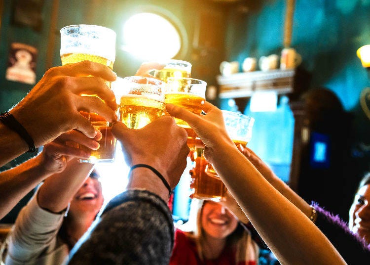 If you're 20 or older, you're able to drink in Japan