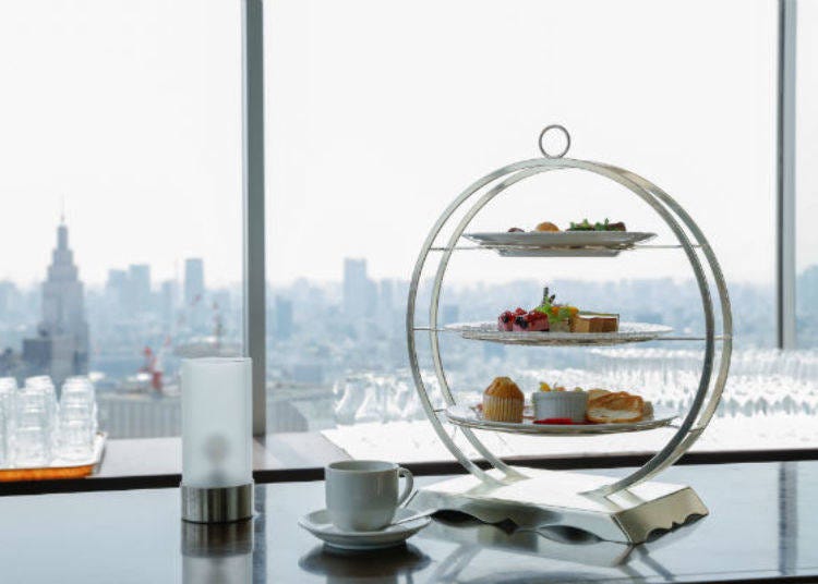 The elegant “Afternoon Tea Set” is perfect for taking in the city view.