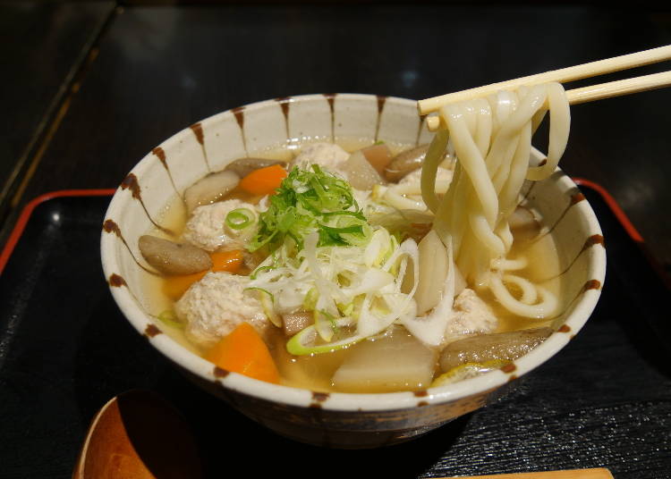 お店イチオシ！こだわりの「肉だんごうどん」