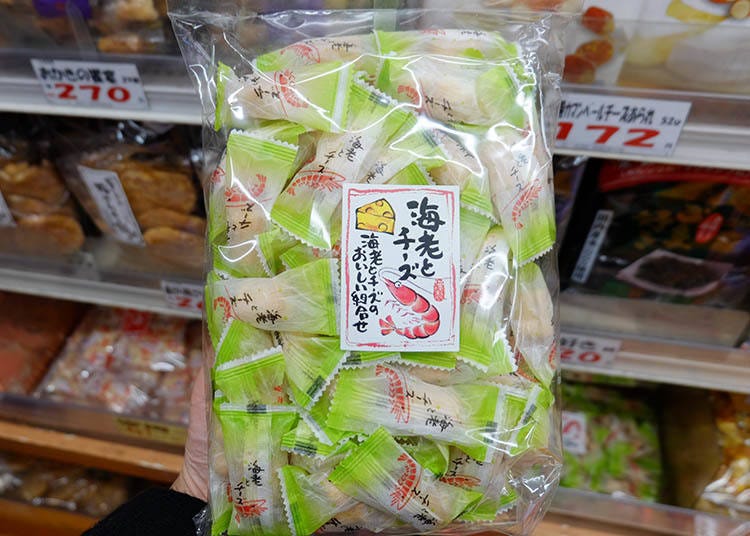 鮮蝦和起士（海老とチーズ）200g 參考售價 853日圓(未含稅)