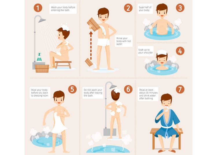 Nghi thức và mẹo trong suối nước nóng: Trước và sau khi tắm kiểu Nhật của bạn