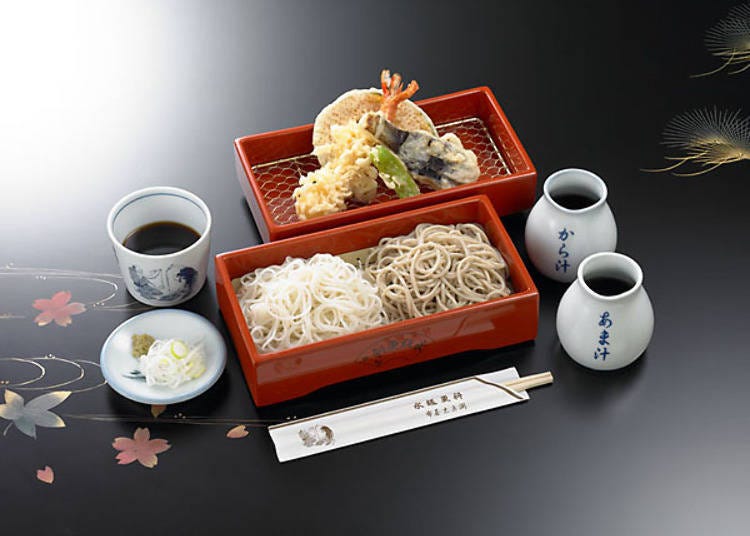 Enjoy the smooth sensation of soba sliding down your throat with a wide variety of noodles at this long-standing restaurant “Nagasaka-Sarashina Nunoya Taihei”
