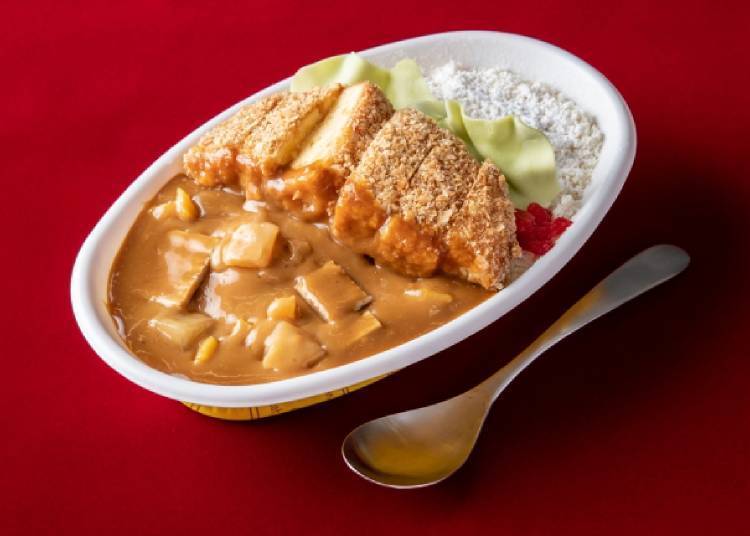자신하는 신상품　카츠카레 케이크 1,080円(세금포함)