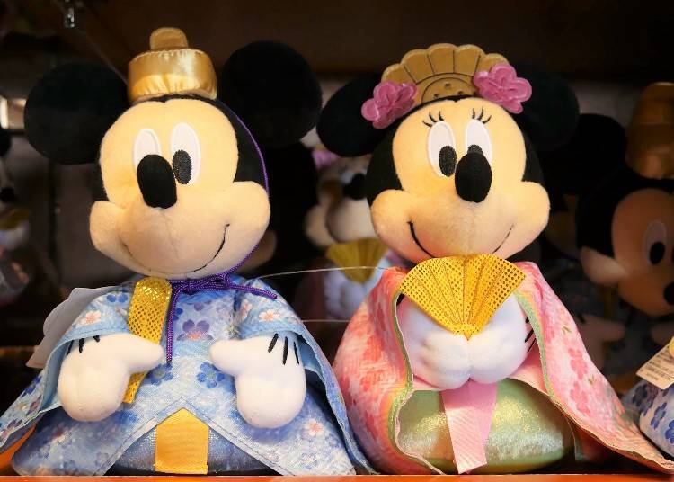 日本特殊節慶女兒節、男兒節周邊商品
精緻典雅米奇、美妮人形「玩偶」組 4800日幣 (一組)