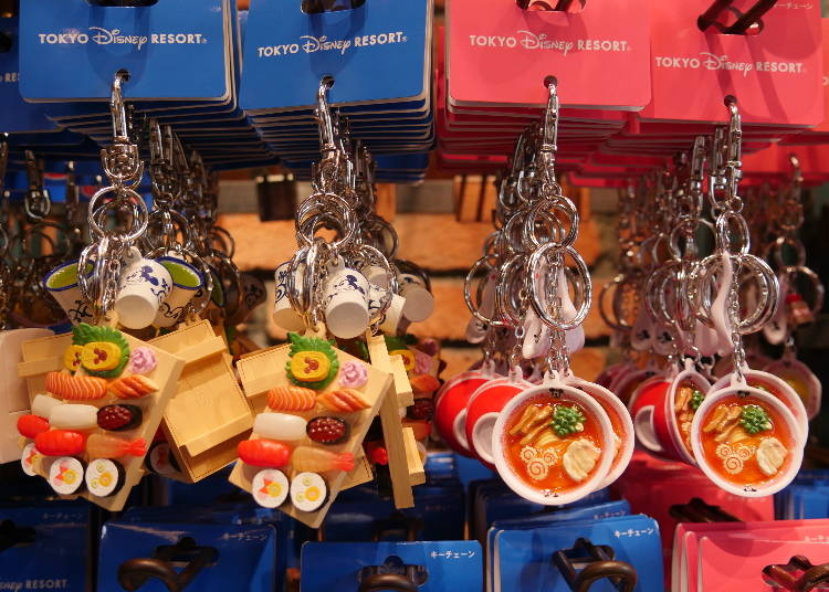 超可愛擬真食物模型 「鑰匙圈」  890日幣 (壽司造型) 790日幣 (拉麵造型)