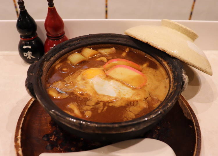 「燉烏龍麵加蛋」（玉子入煮込）1100日圓