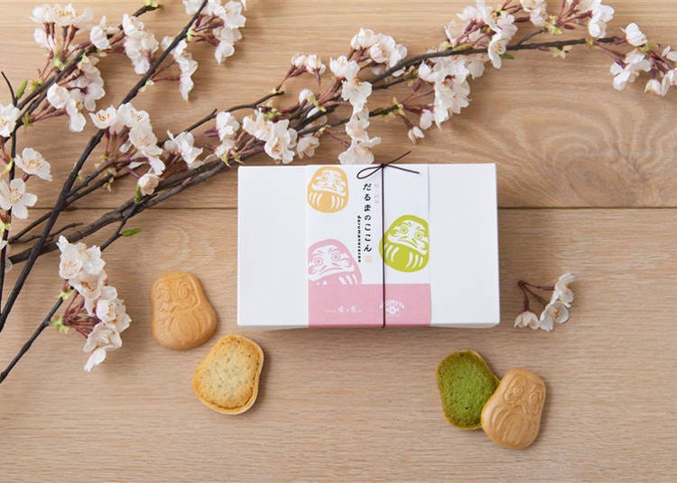 ■季節限定で味わえる老舗の味「だるまのここん　桜×抹茶」