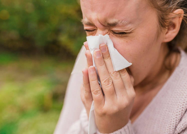 "I just came to Japan and made my hay fever debut!"