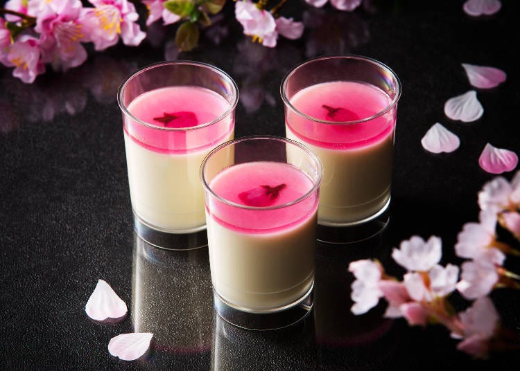 "Melty Cheese Pudding - Sakura" for 280 yen (tax included) [Sale Period] Friday, March 1 – Tuesday, April 30, 2019