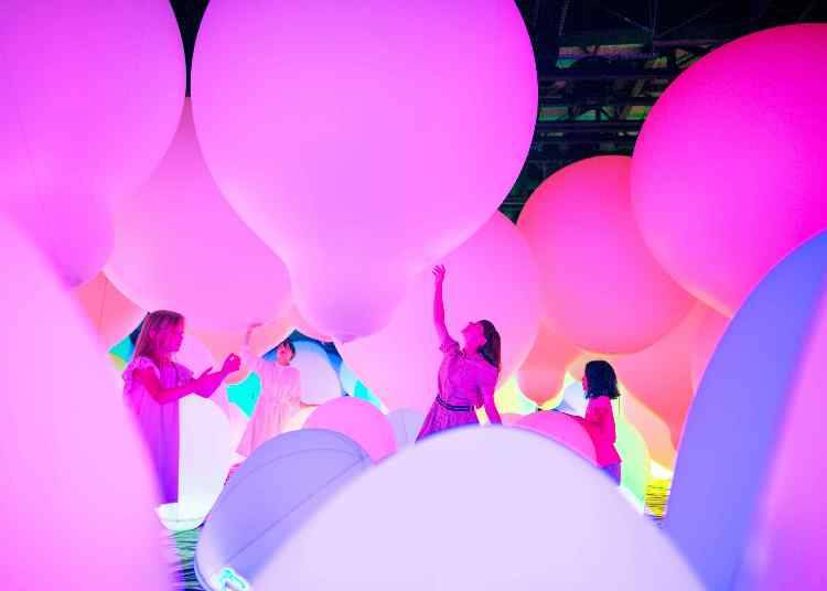 teamLab Exhibition view of MORI Building DIGITAL ART MUSEUM teamLab Borderless, 2018, Odaiba, Tokyo © teamLab