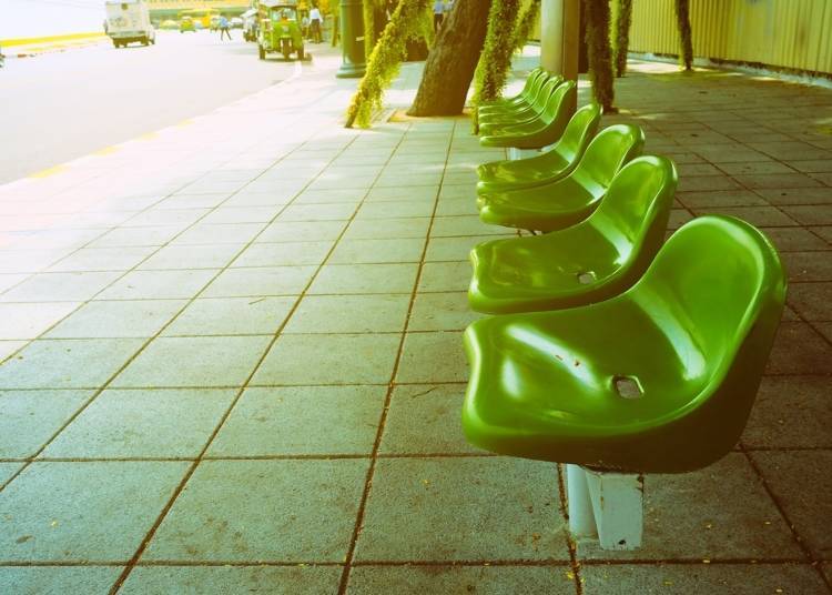 3. Sitting on the floor in public spaces? Only if you want to be a public nuisance...