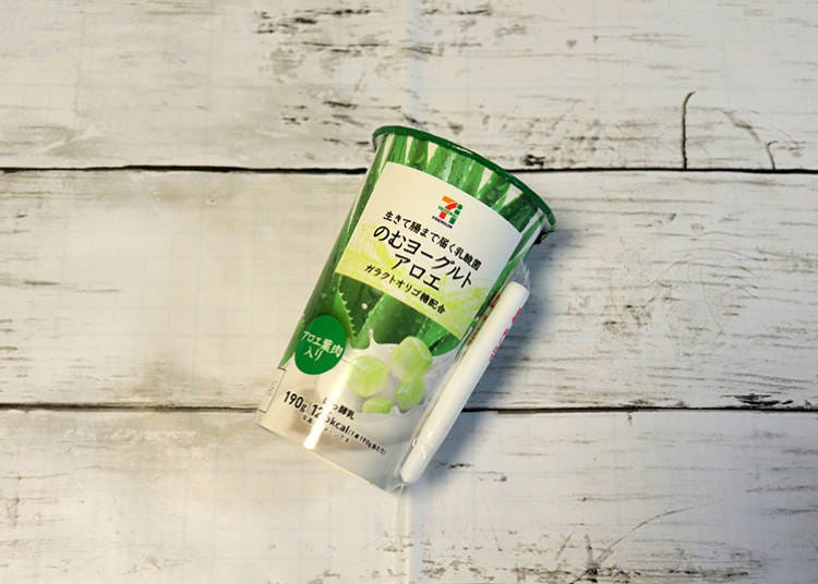 Aloe drinkable yogurt (118 yen, without tax)