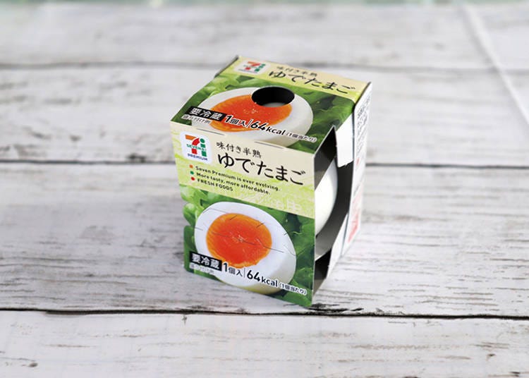 ‘조미 반숙 계란 1개’ 1개 73엔(세금 포함)