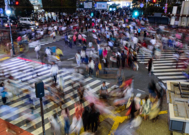 ■Impression 1. The Shibuya scramble crossing is Japan's Times Square