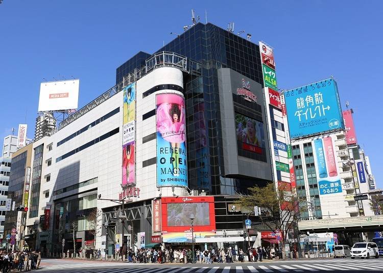 The 109MEN’S building was refurbished and reopened in stages as the MAGNET by SHIBUYA109 building.